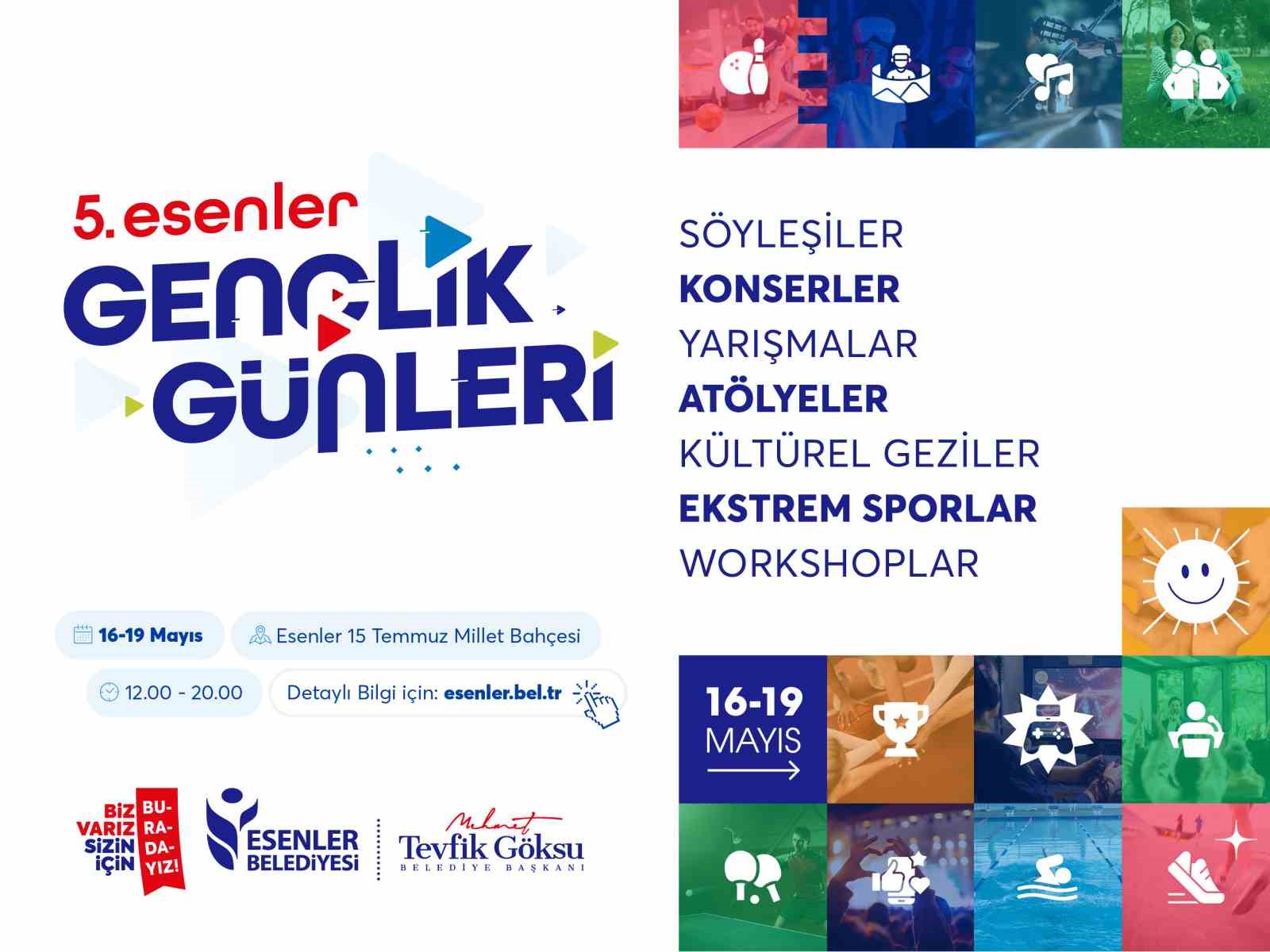 5. Esenler Gençlik Günleri başlıyor
