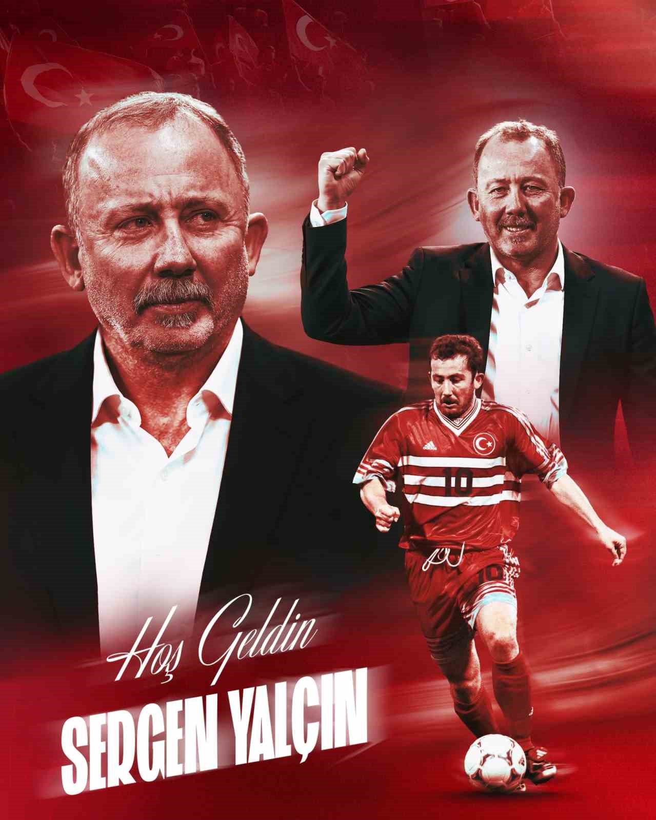 A Milli Futbol Takımı’nın yeni teknik direktörü Sergen Yalçın oldu
