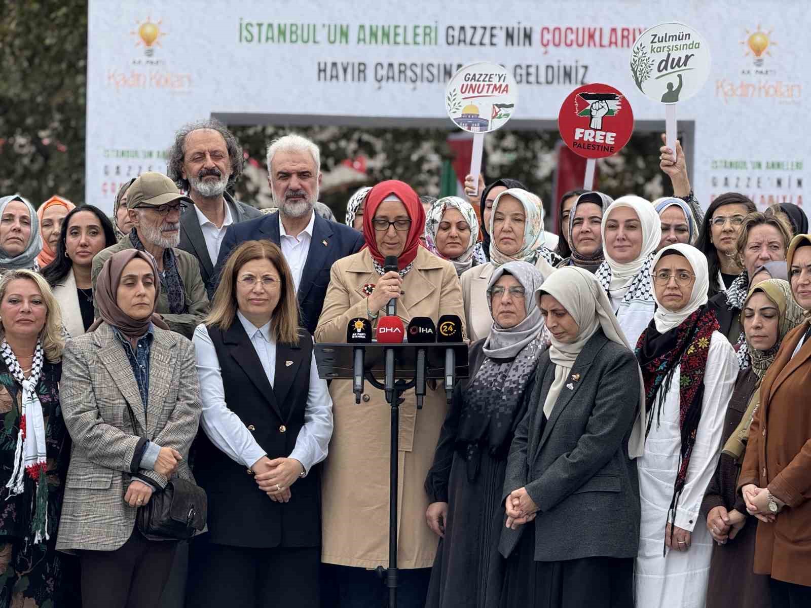 AK Parti İstanbul İl Kadın Kolları’ndan ‘’İstanbul’un  Anneleri, Gazze’nin Çocuklarıyla’’ hayır çarşısı
