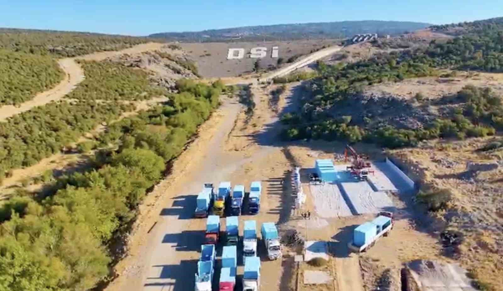 Ayvacık’ta köylere içme suyu taşıma projesi hız kesmeden devam ediyor

