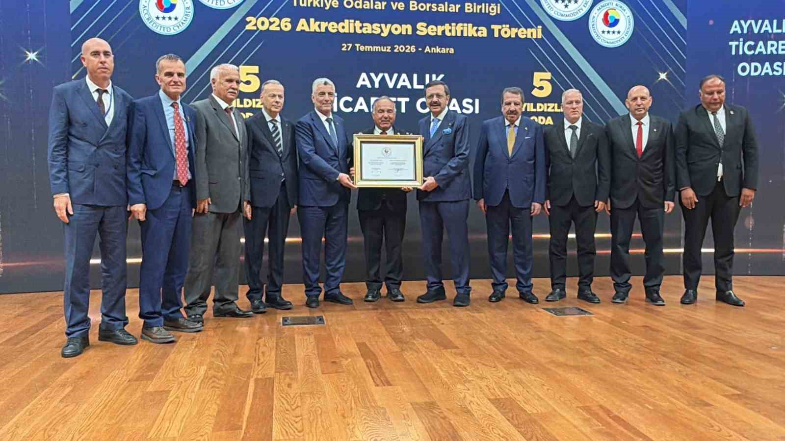 Ayvalık Ticaret Odası hizmet kalitesini tescilledi
