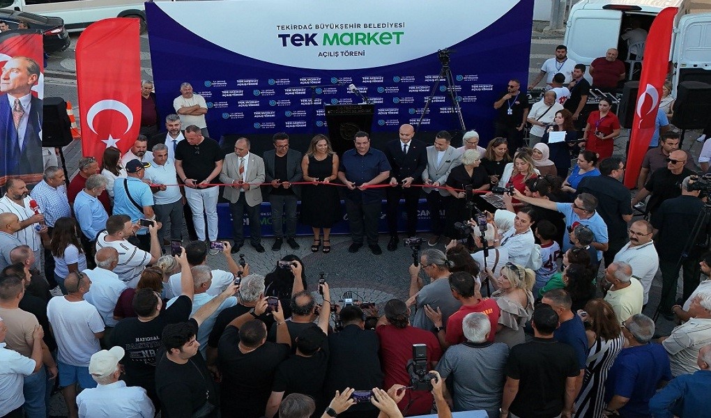 Belediyenin market projesinin 8’inci şubesi Marmaraereğlisi’nde açıldı
