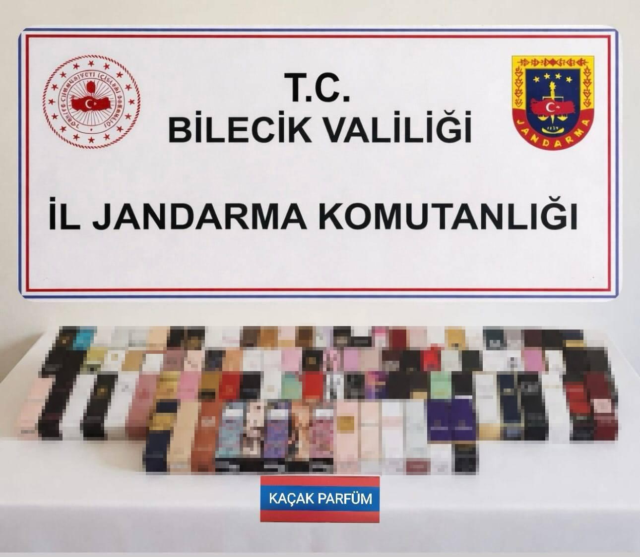 Bilecik’te 300 bin liralık kaçak parfüm ele geçirildi
