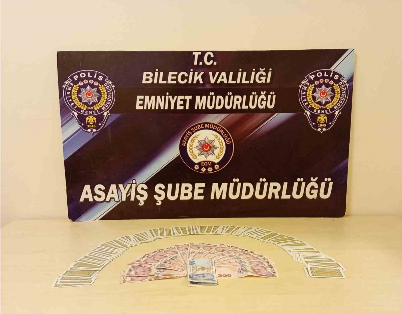 Bilecik’te kumar baskını: 7 kişiye 95 bin lira ceza
