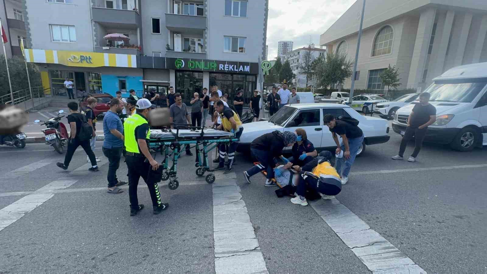 Bilecik’te motosikletin çarptığı yaya yaralandı
