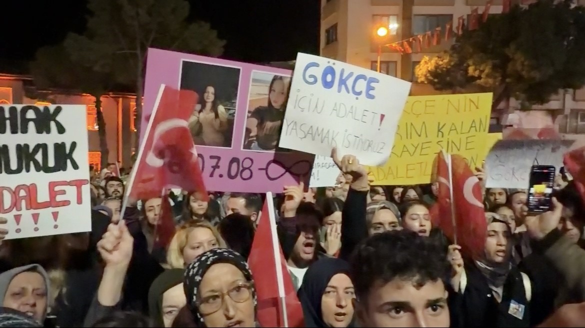 Bursa’da cinayete kurban giden Gökçe için yürüyüş düzenlendi
