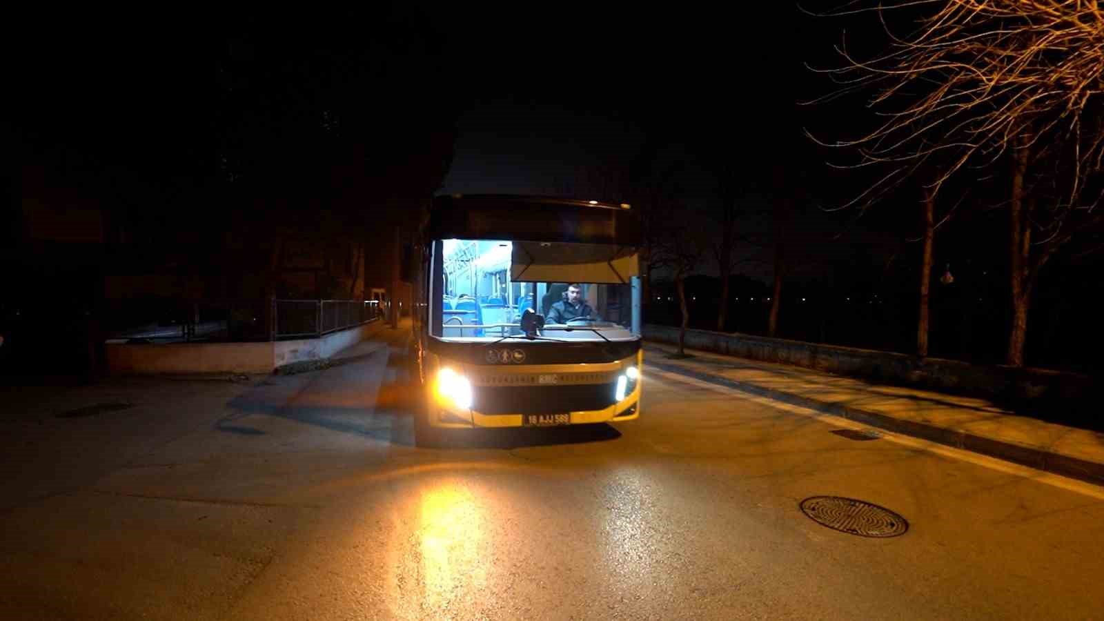 Bursa’da gece seferleri devam ediyor
