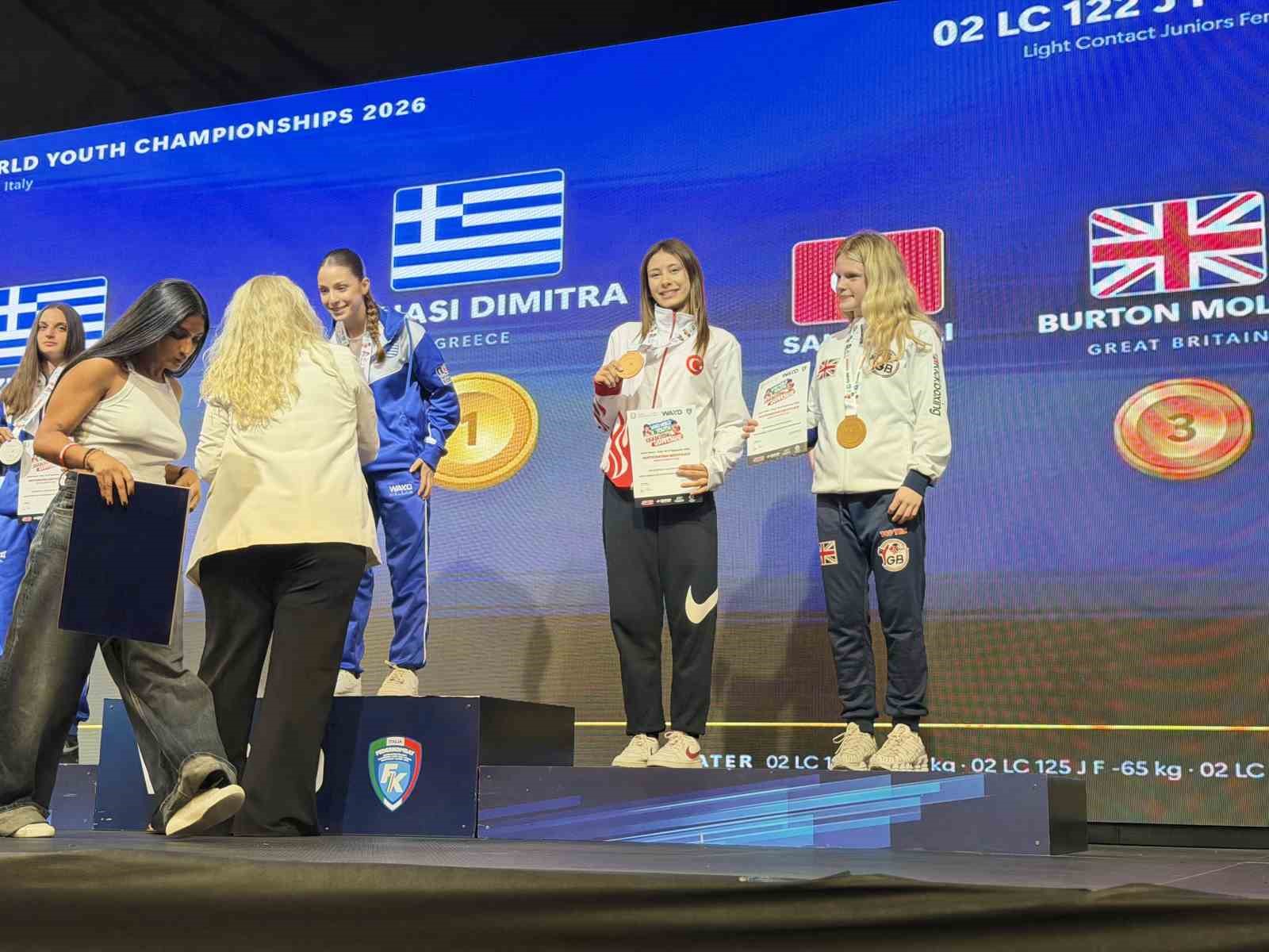 Bursalı milli sporcu Aslı Salım, İtalya’da dünya üçüncüsü oldu
