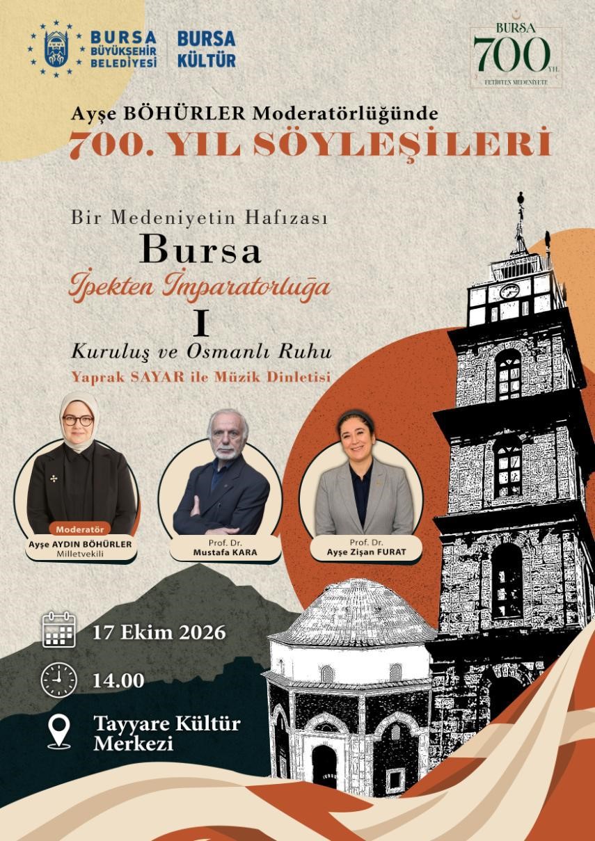 Bursa’nın 700 yıllık mirası söyleşilerle anlatılacak
