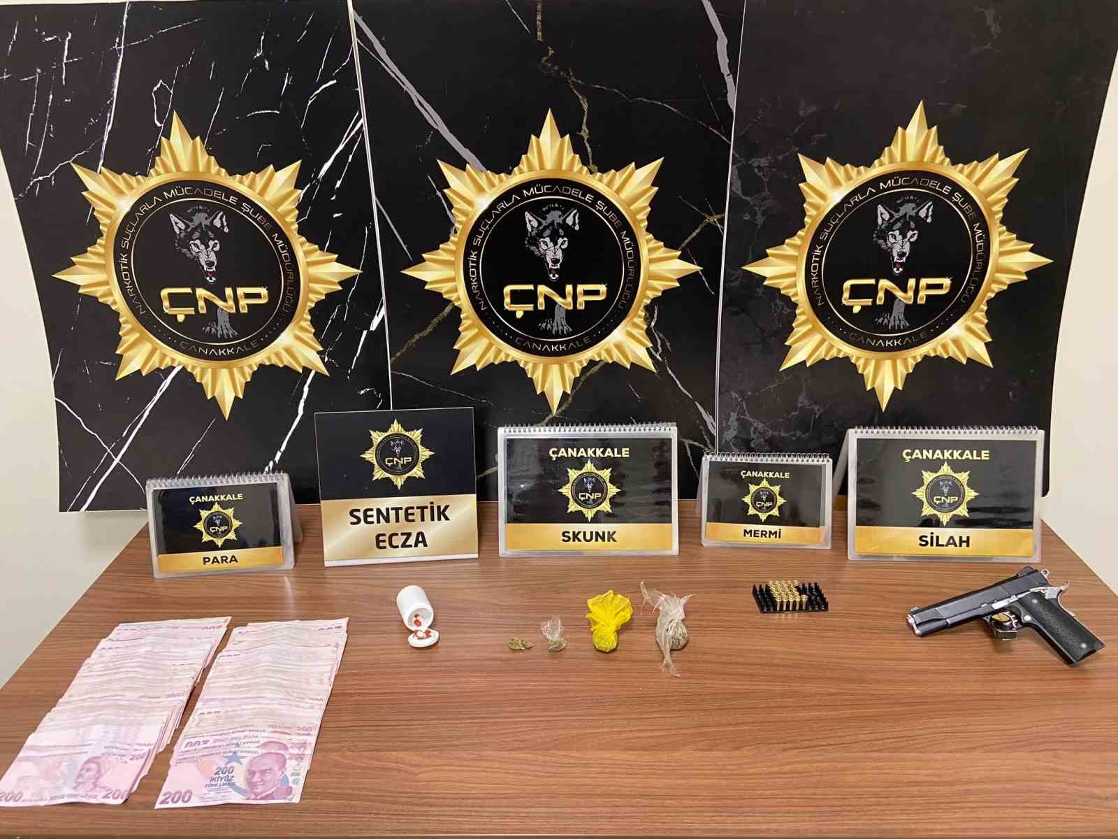 Çanakkale’de çeşitli suçlardan aranan 8 şüpheli tutuklandı
