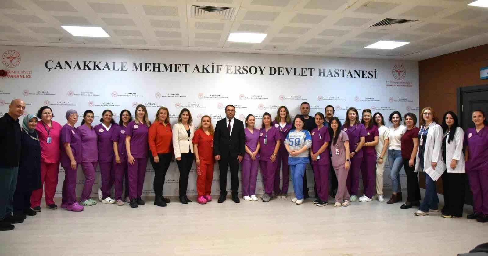 Çanakkale’de sezeryan oranları  düşük olan Devlet Hastanesi’ne teşekkür
