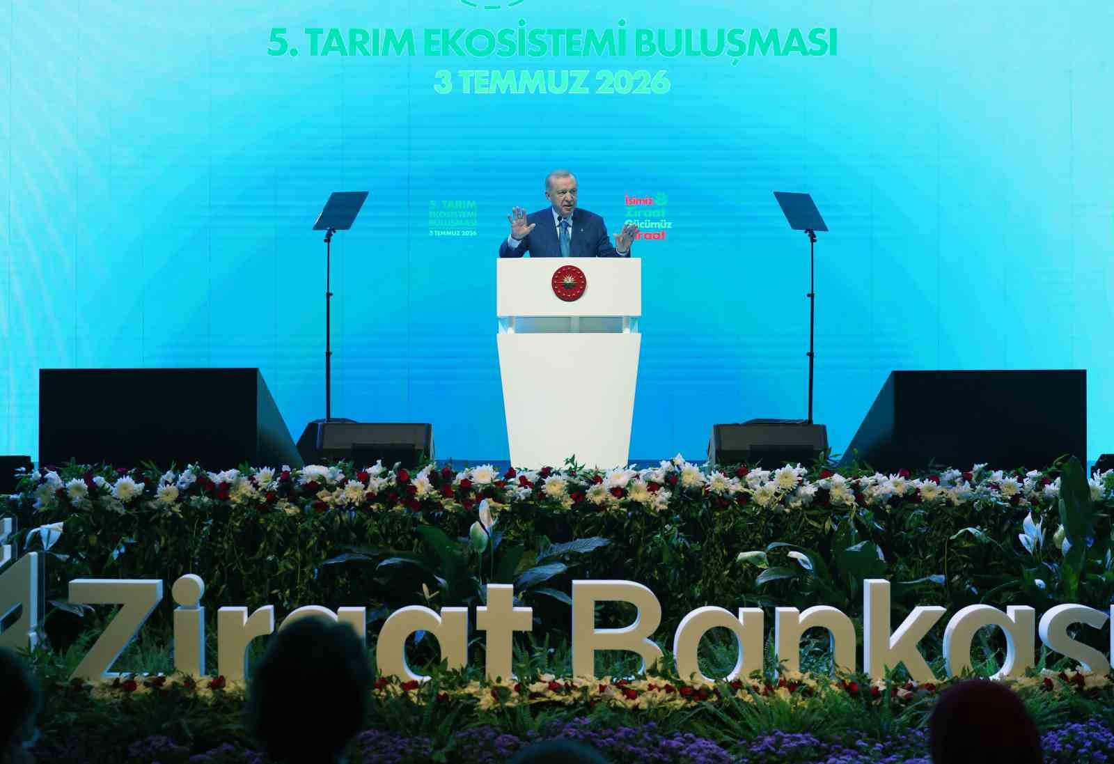 Cumhurbaşkanı Erdoğan’dan muhalefete tepki: "Dünyada ve Türkiye’de tarımın geldiği seviyeden haberleri yok"
