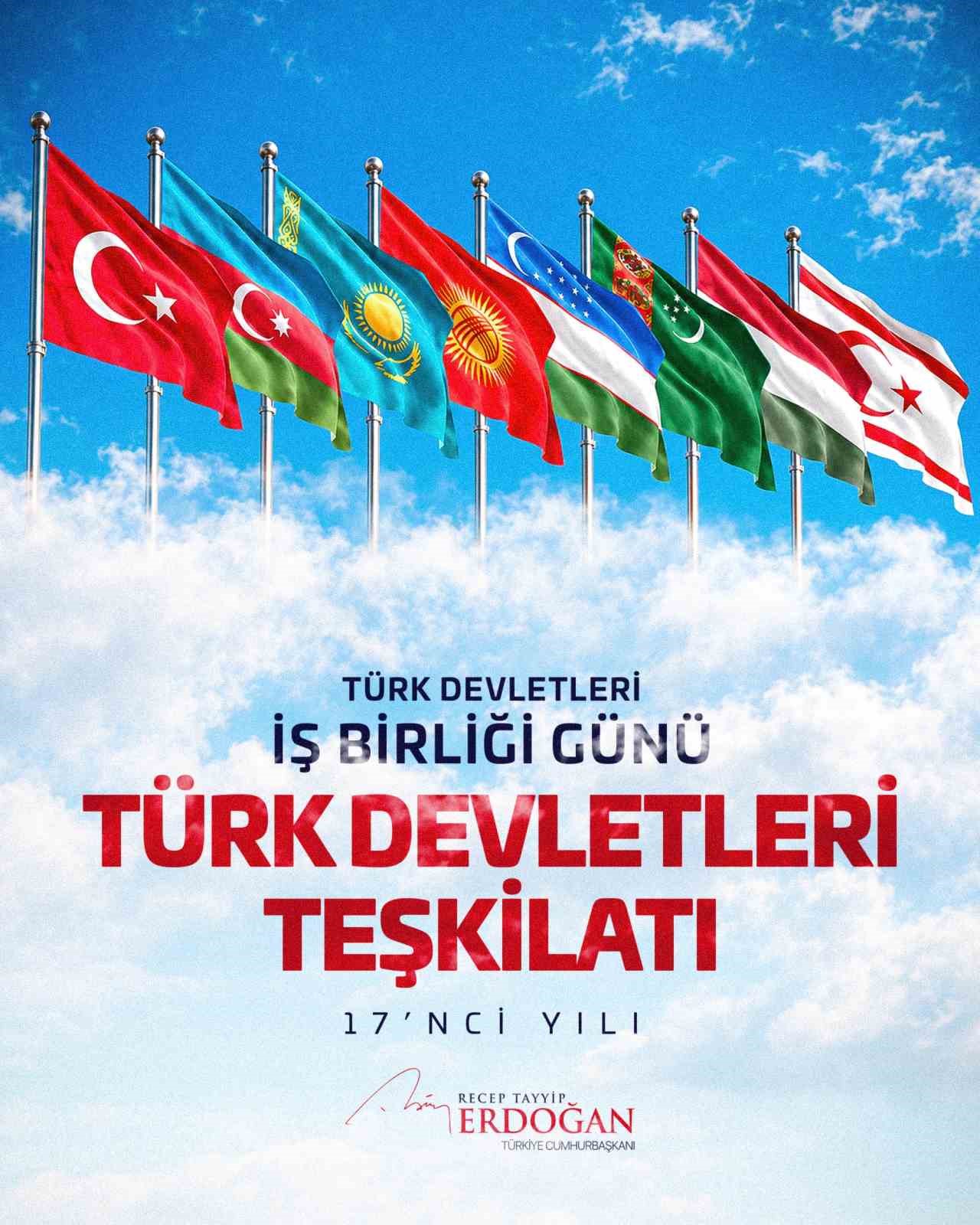 Cumhurbaşkanı Erdoğan’dan ‘Türk Devletleri İş Birliği Günü’ paylaşımı
