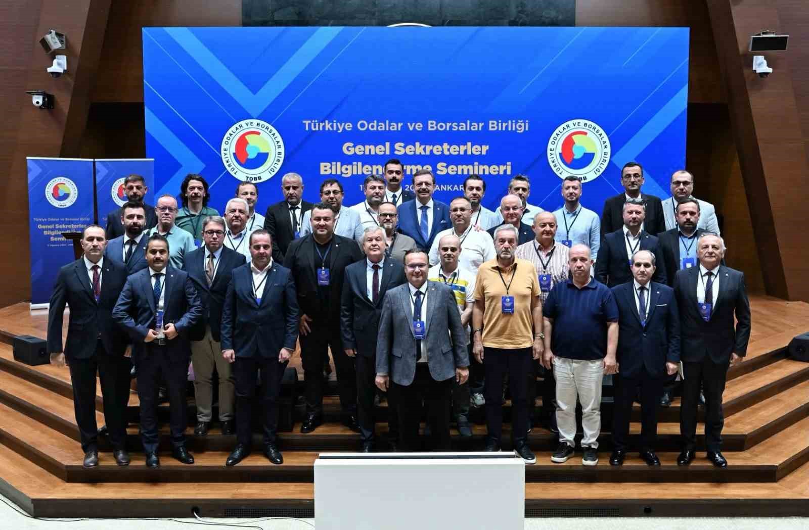 Edremit Ticaret Odası Genel Sekreteri Akgün, TOBB seminerine katıldı
