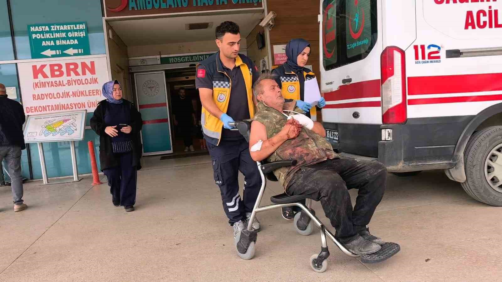 Elini motorlu testereye kaptıran 61 yaşındaki adam yaralandı
