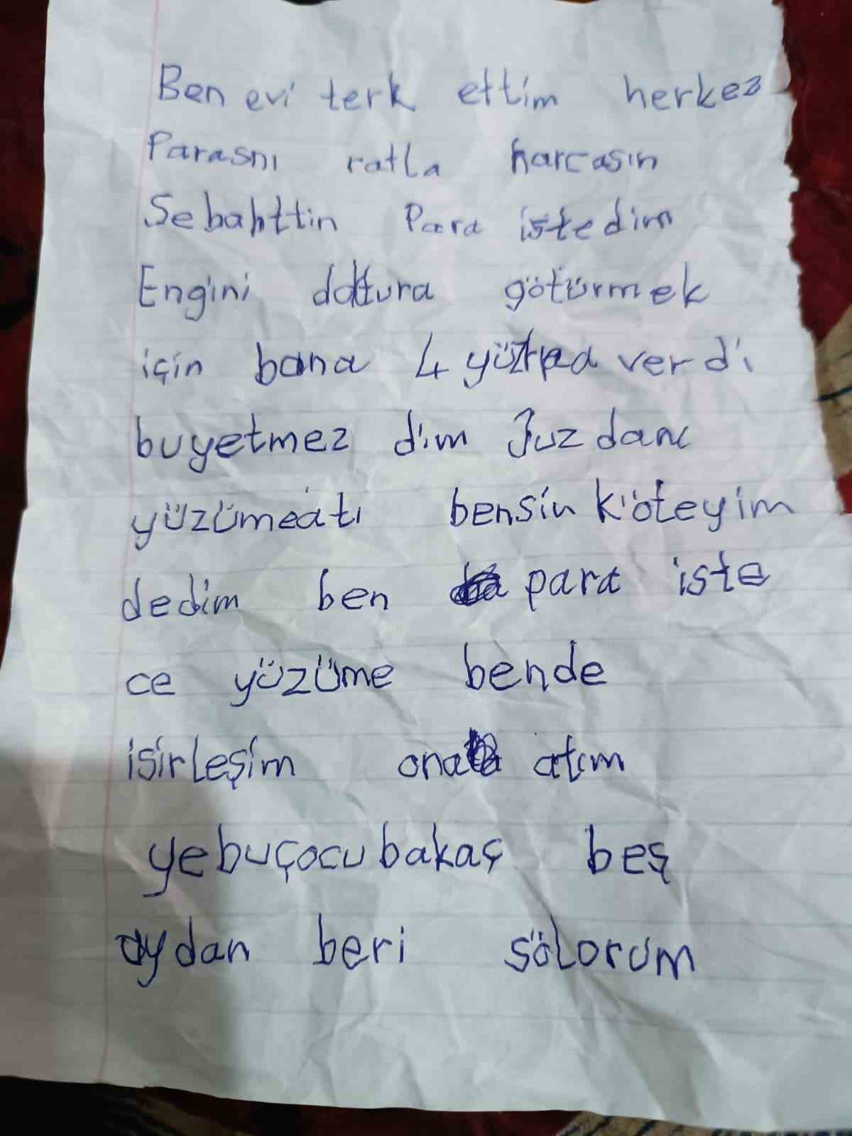 Eve not bırakıp gitmişti, Şehir Hastanesi’nde bulundu
