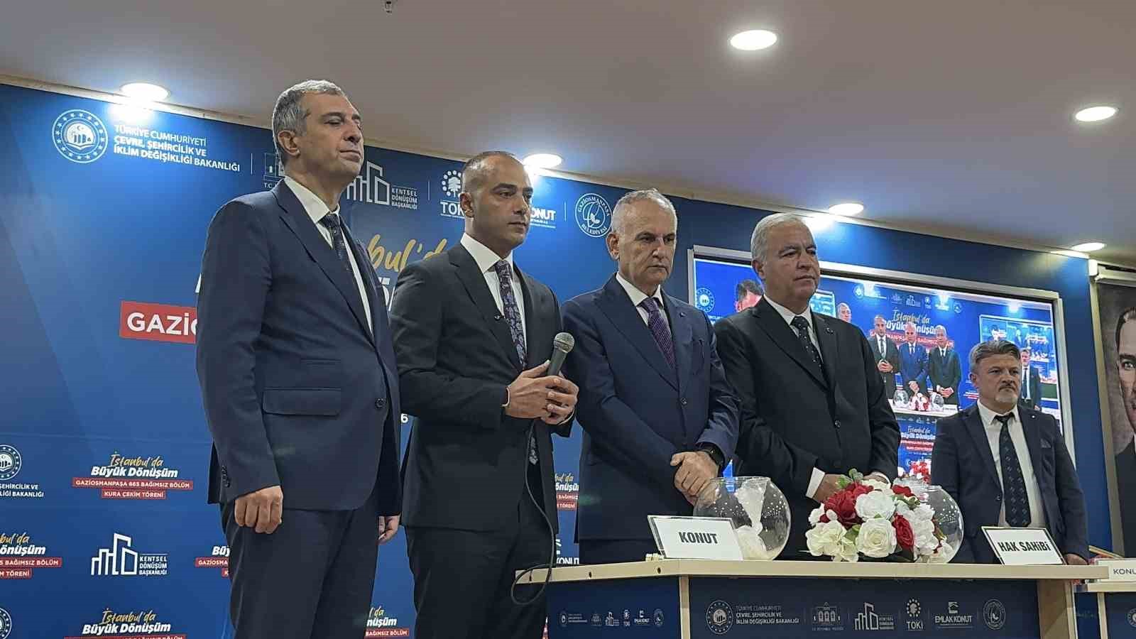 Gaziosmanpaşa’da 665 konut için kura heyecanı
