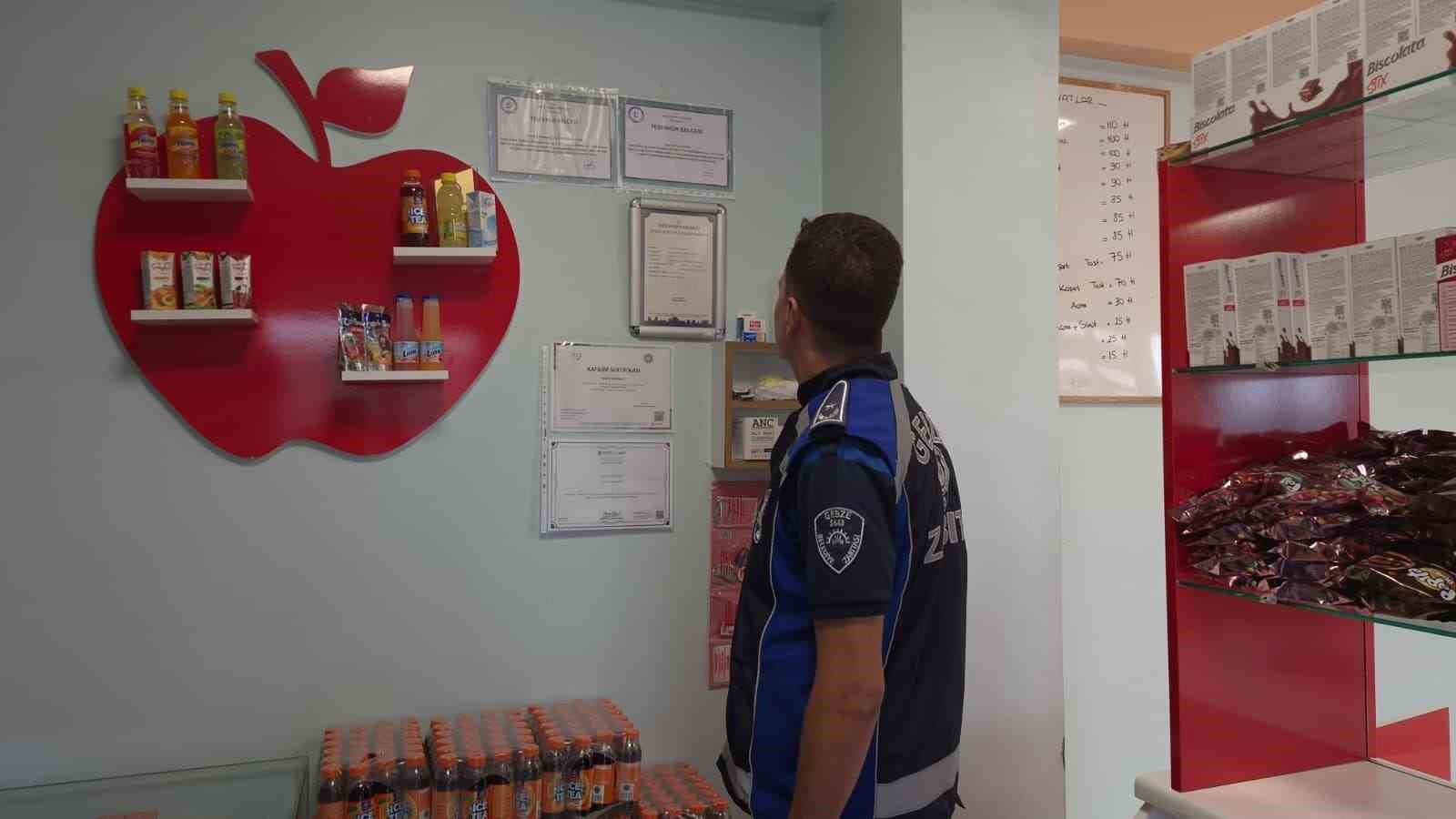 Gebze’de okul kantinlerinde hijyen ve etiket denetimi yapıldı
