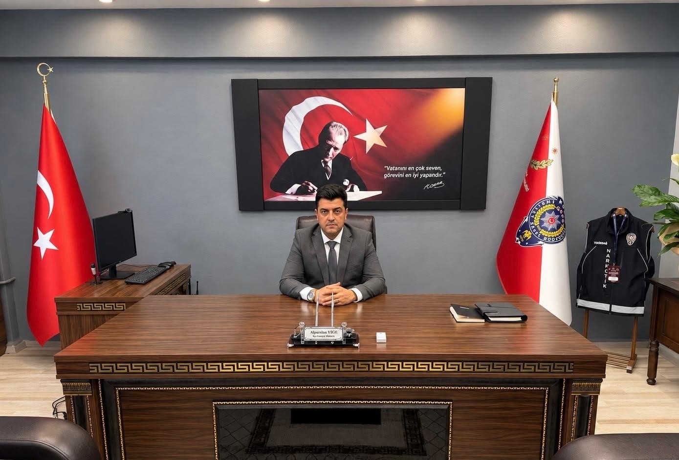Hayrabolu İlçe Emniyet Müdürü Yige görevine başladı
