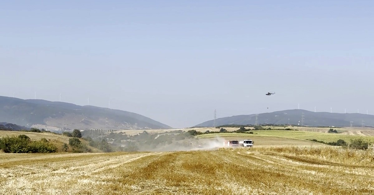 İnegöl’de orman yangını; Havadan ve karadan müdahale başlatıldı
