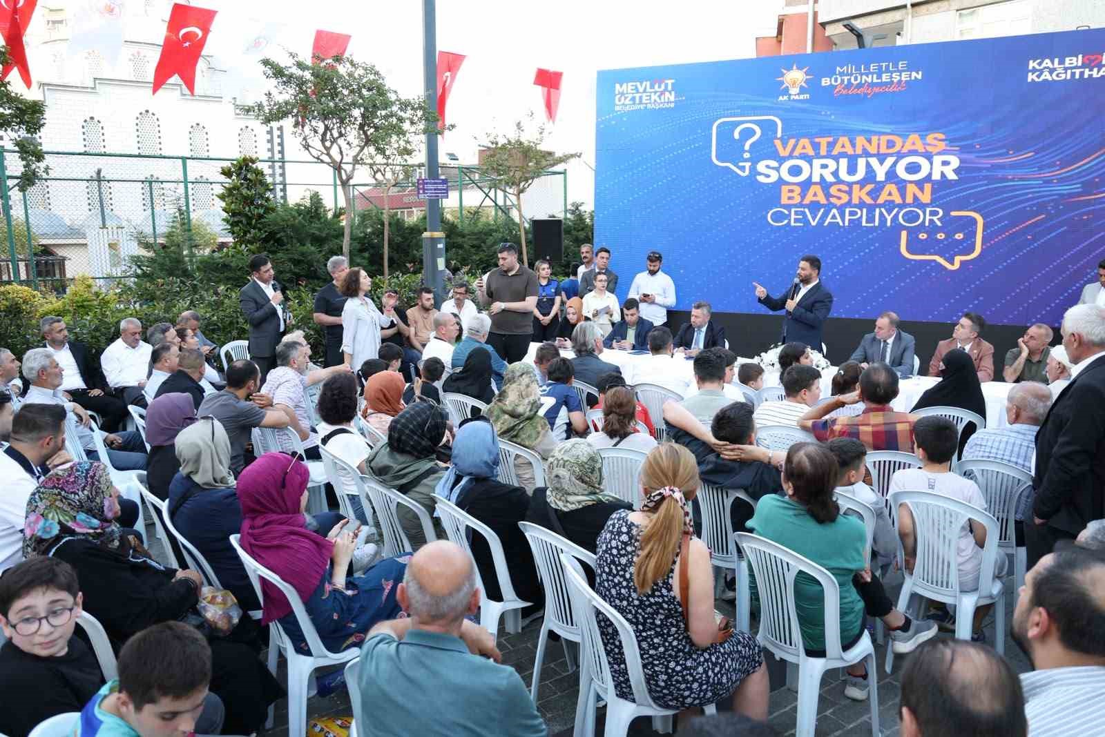 Kağıthane’de vatandaşların söz aldığı programda hizmetler ve yeni projeler masaya yatırıldı
