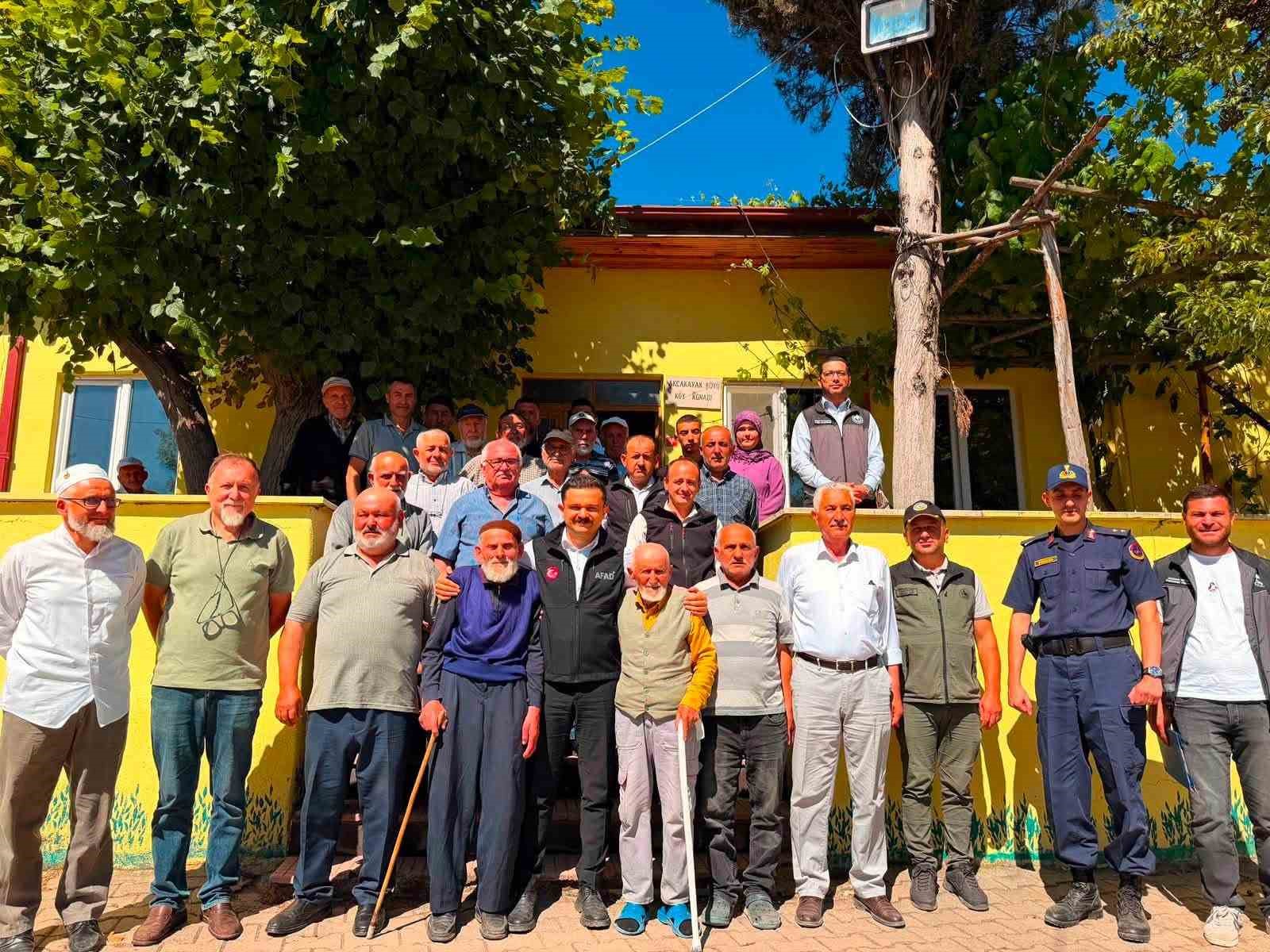 Kaymakam Titiz köylerde incelemelerde bulundu

