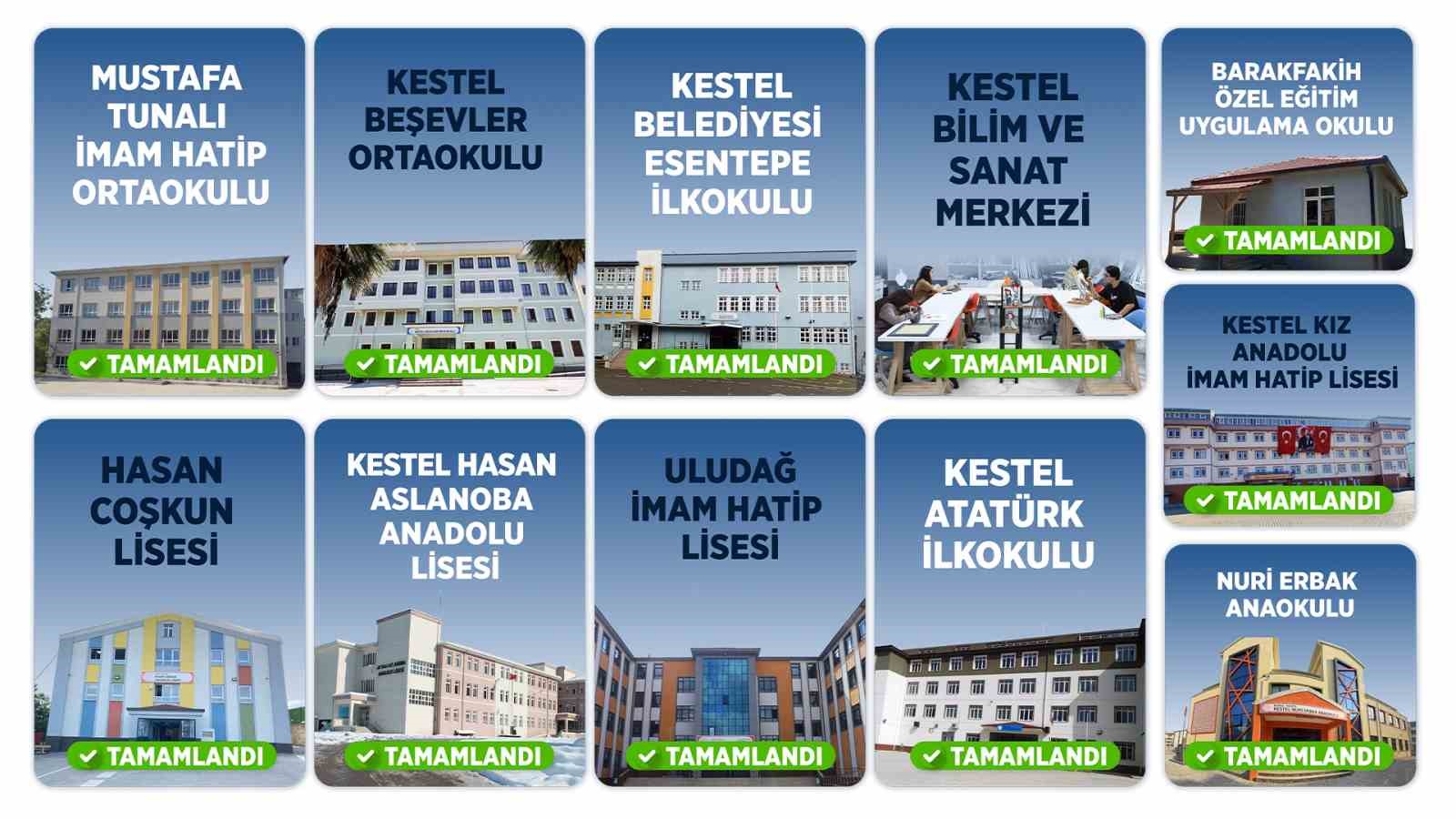 Kestel Belediyesi’nin okullarda bakım mesaisi
