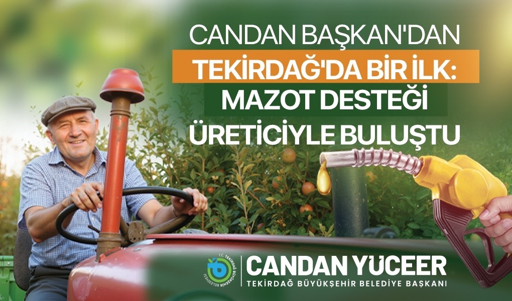 Mazot desteği üreticiyle buluştu
