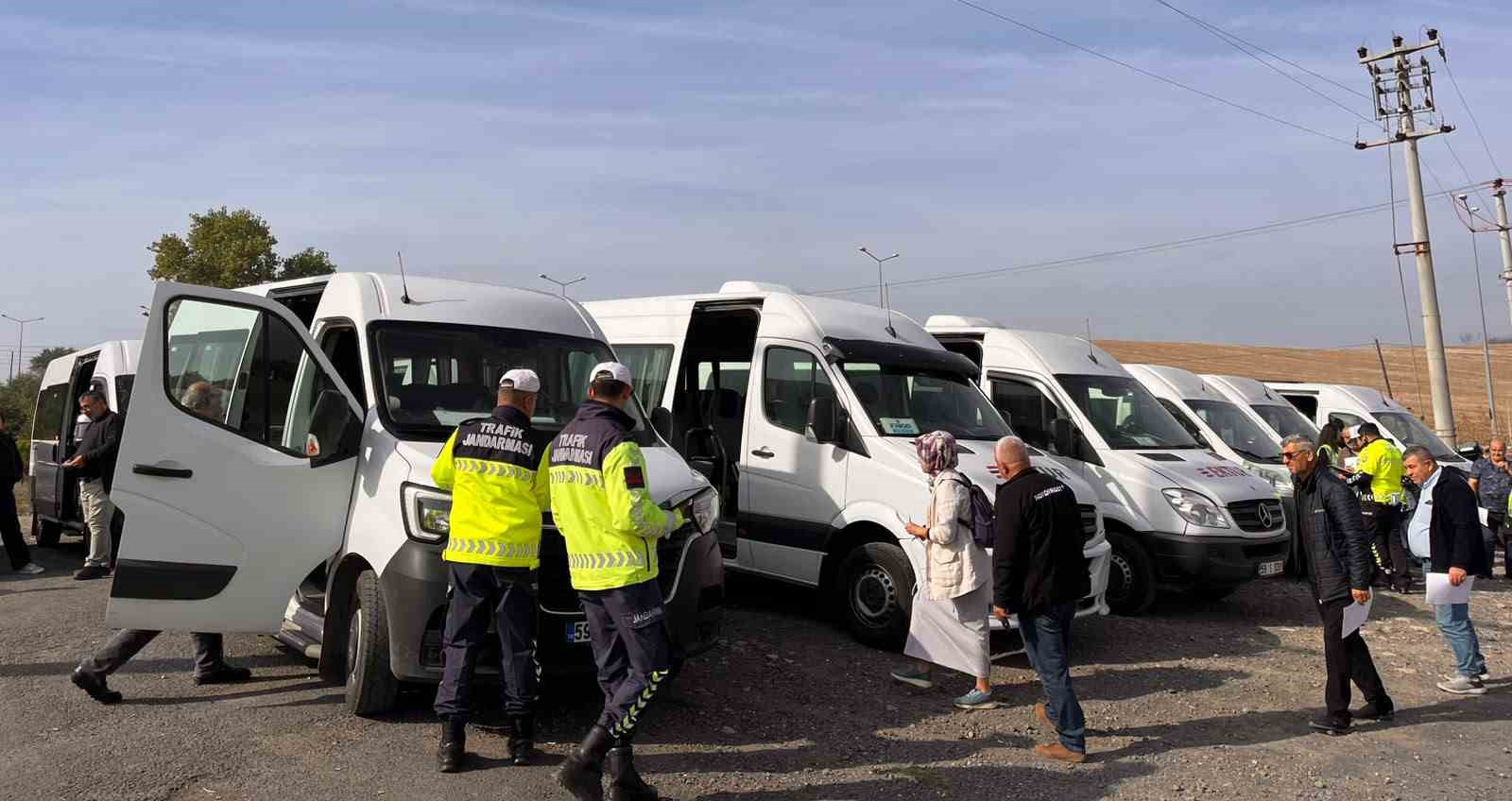 Muratlı’da okul servisleri mercek altında
