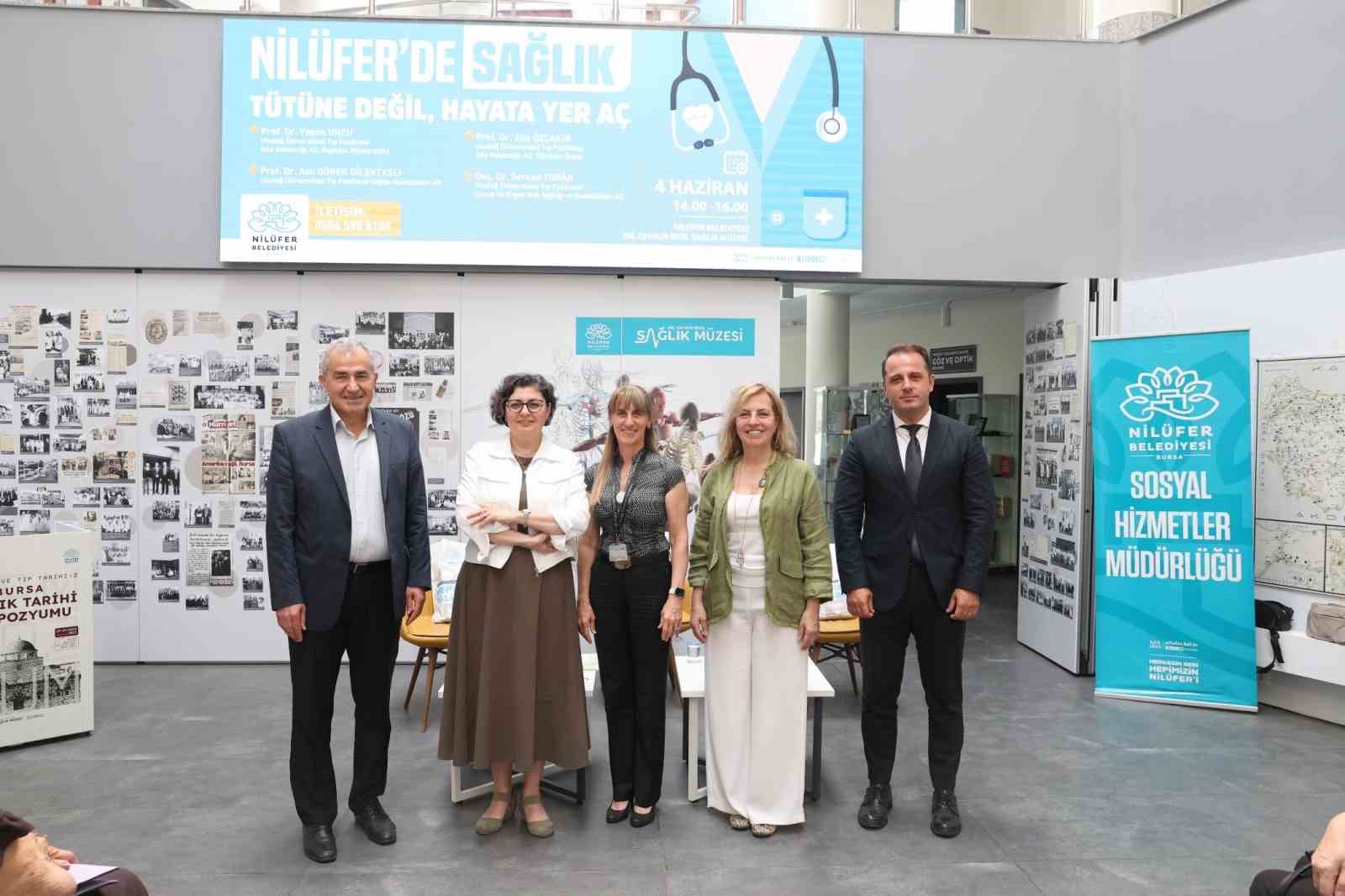 Nilüfer’de "Tütüne değil, hayata yer aç" söyleşisi
