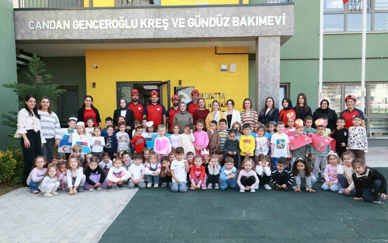 Osmangazi’de kreş öğrencileri afetlere karşı bilinçlendirildi
