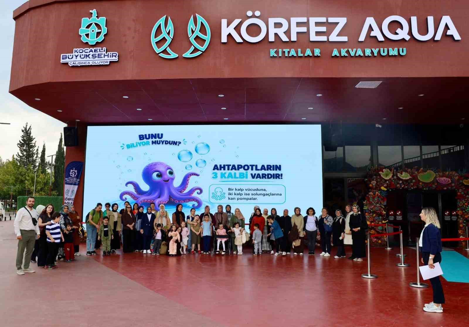 Özel çocuklar su altı dünyası ve bilimle buluştu

