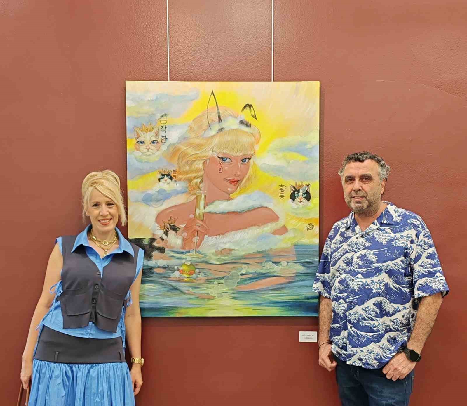 Ressam Şule Dincel, UPSD yaz sergisi ile dönüş yaptı
