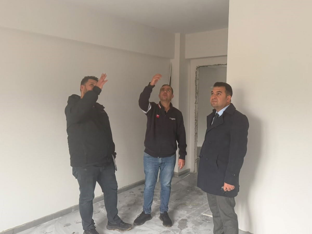 Şeyh Edebali Özel Bakım Merkezi inşaatında inceleme
