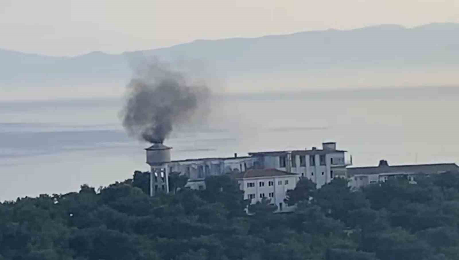 Tarihi Heybeliada Sanatoryumu’nda korkutan yangın
