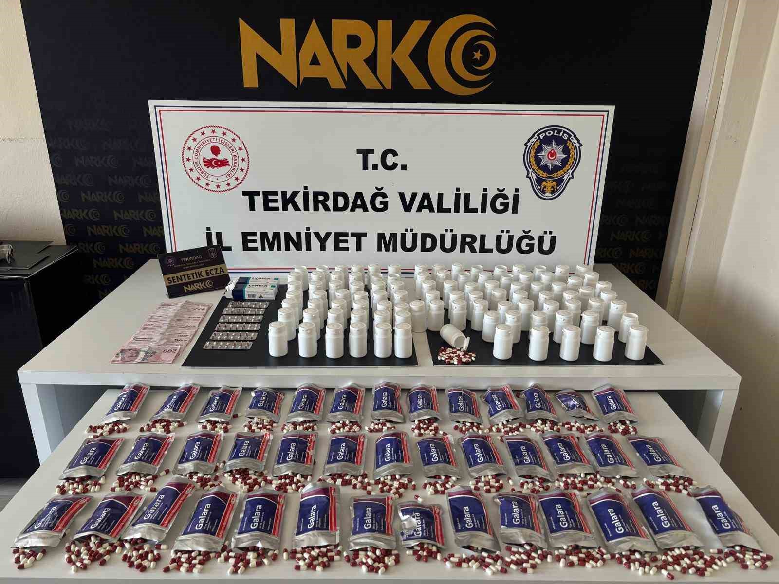 Tekirdağ’da zehir tacirlerine operasyon: 3 tutuklama
