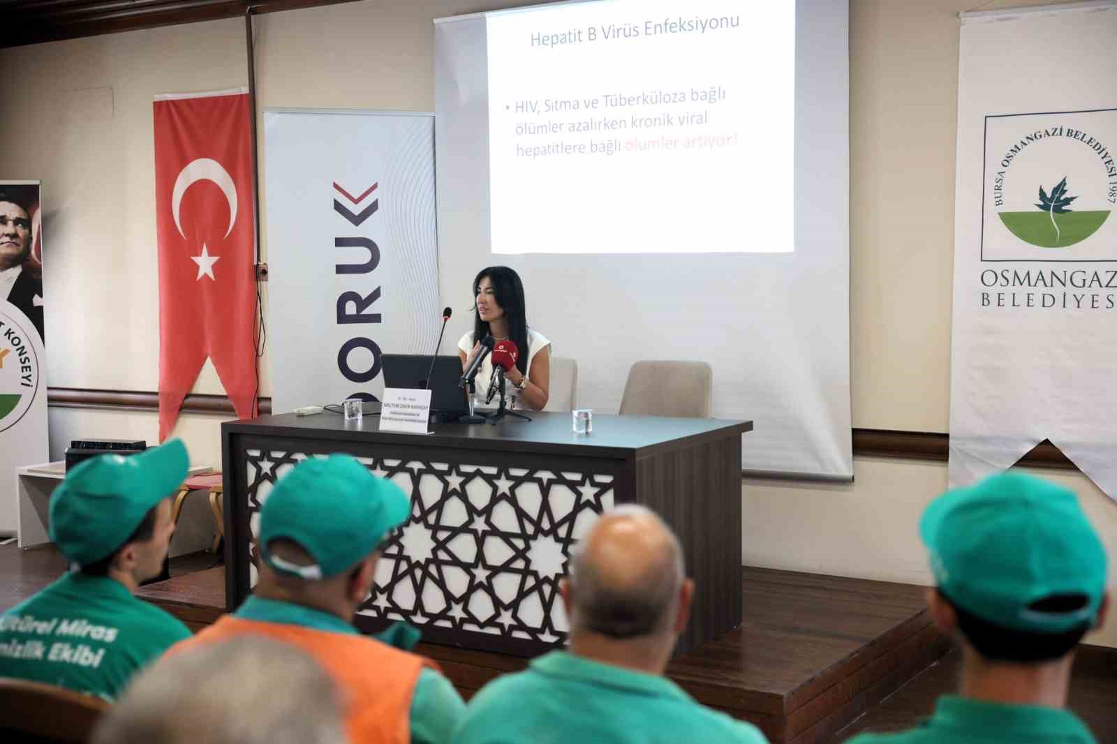 Temizlik işçilerine "Hepatit B" eğitimi
