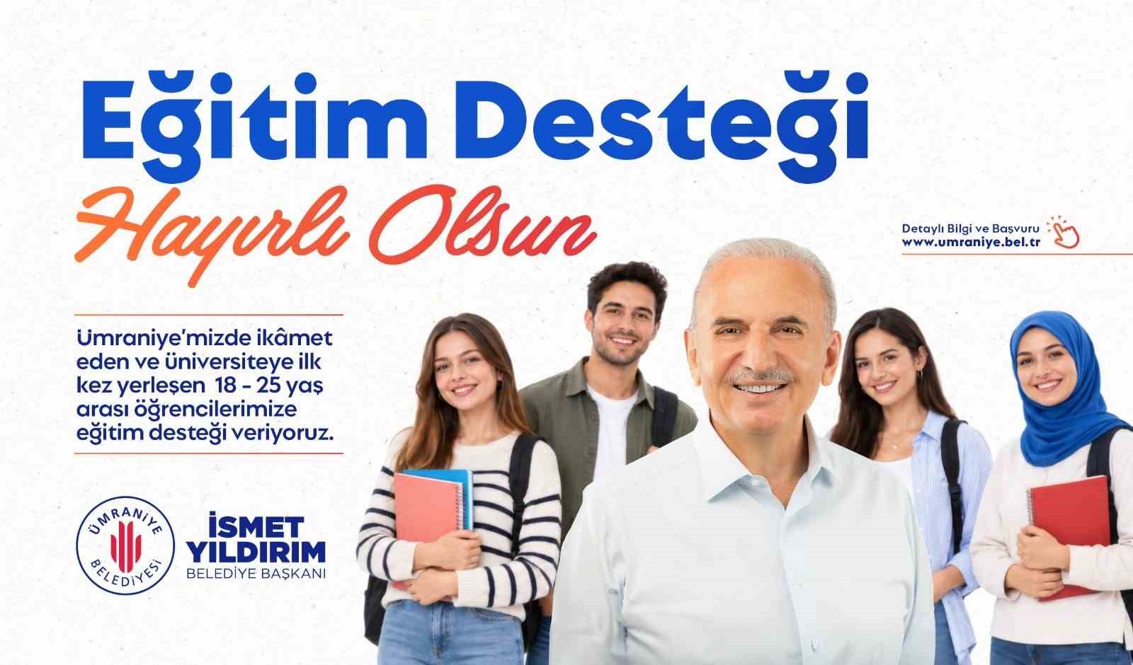 Ümraniye Belediyesi’nden üniversiteli gençlere 20 bin TL eğitim desteği
