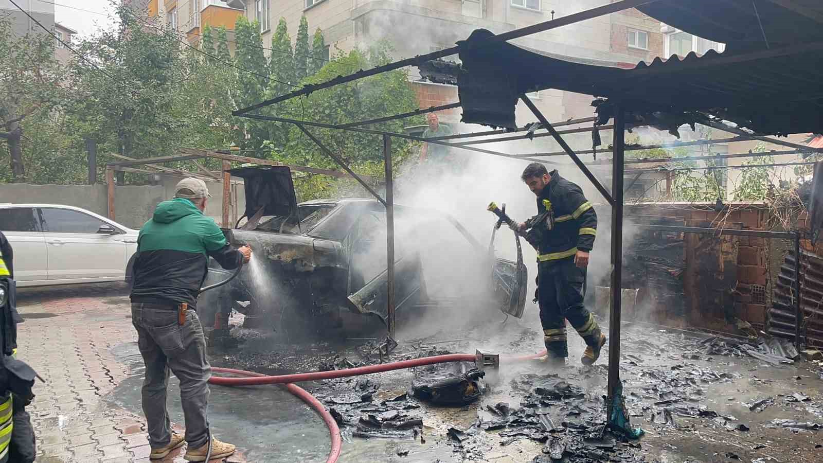Yangını söndürmek isterken yaralandı
