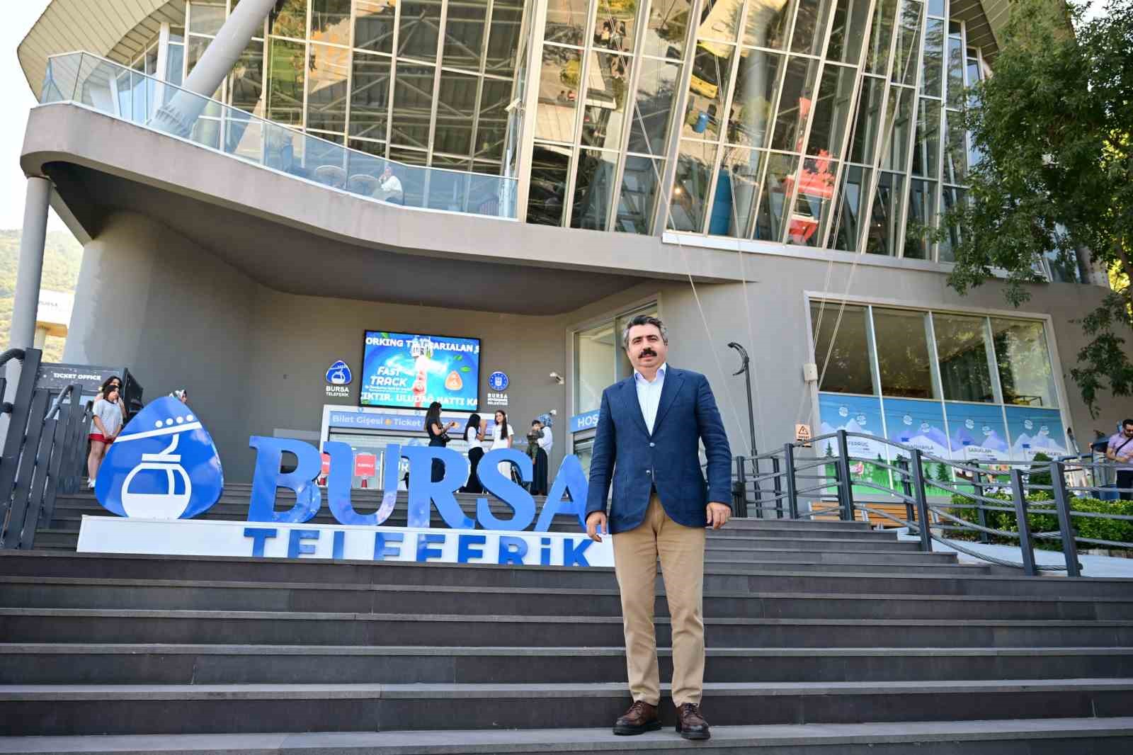 Yıldırım’da kadın ve çocuklara teleferik keyfi
