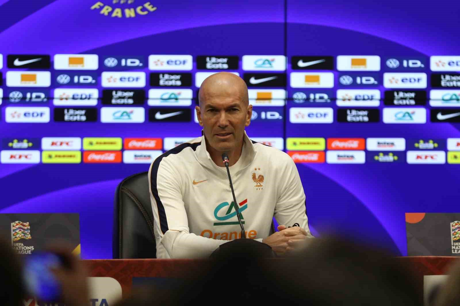 Zinedine Zidane: "Zidane oyunu diye bir şey yok. Yarın herkes Fransa takımını görecek"
